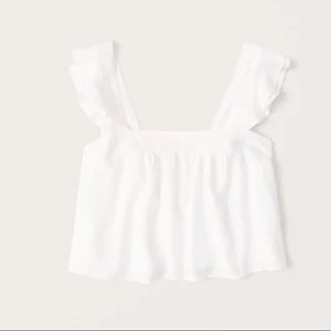 Abercrombie & Fitch ruffle sleeve top